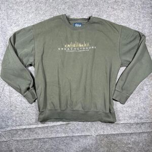 Blue-84 Men's Green and Khaki Sweatshirt